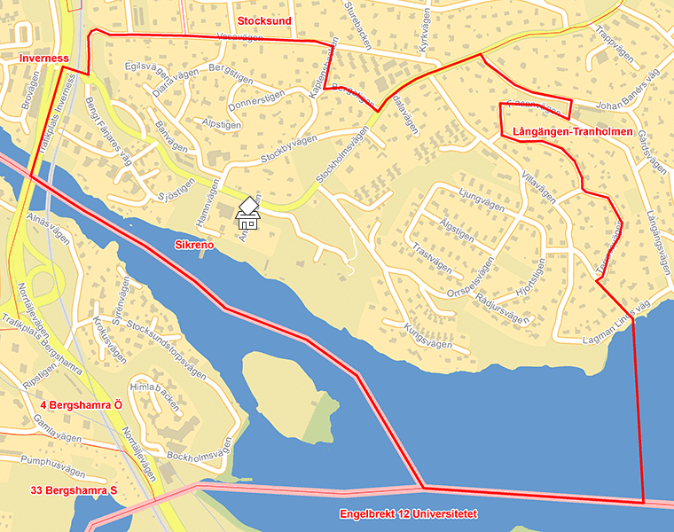 Karta över Sikreno