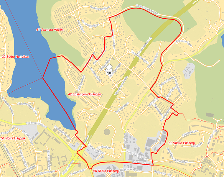 Karta över 42 Edsängen-Solängen