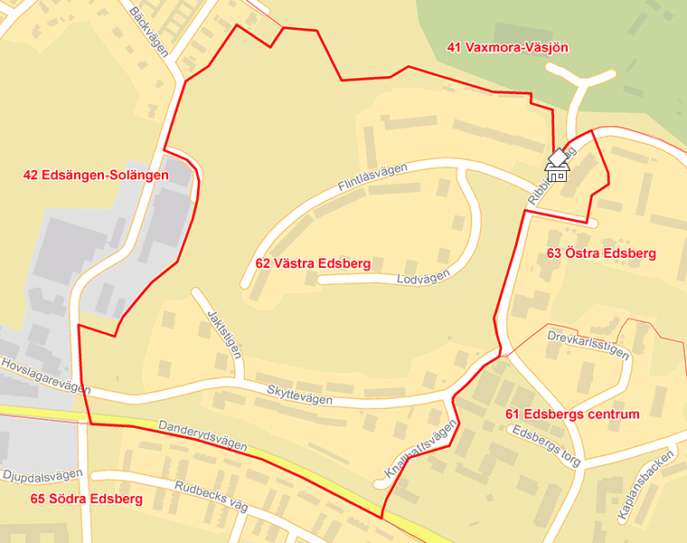 Karta över 62 Västra Edsberg