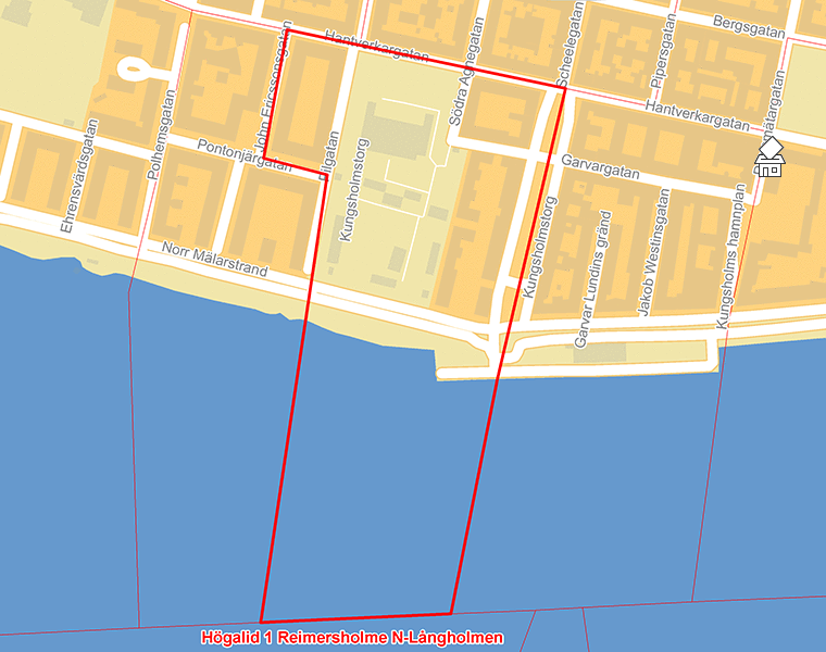 Karta över Kungsholm 6 Kungsholmstorg V