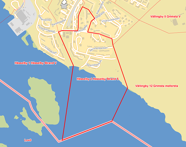 Karta över Hässelby 2 Hässelby Strand S
