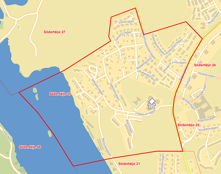 Karta över Södertälje 25
