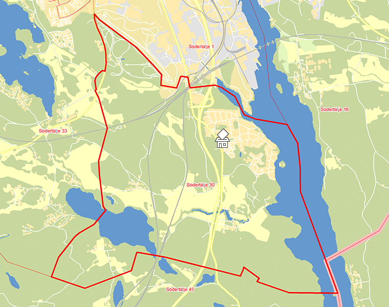 Karta över Södertälje 30