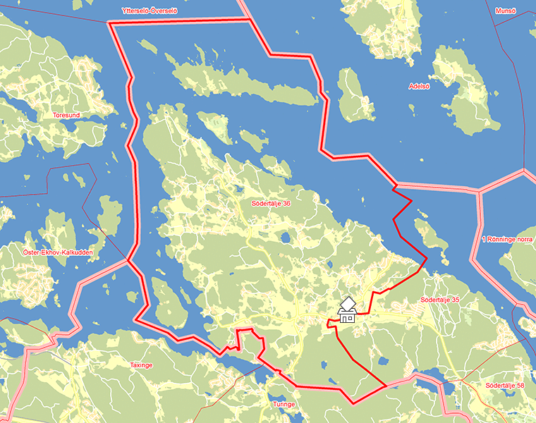 Karta över Södertälje 36