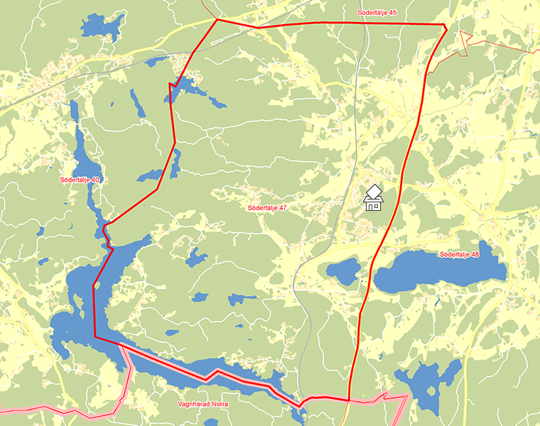 Karta över Södertälje 47