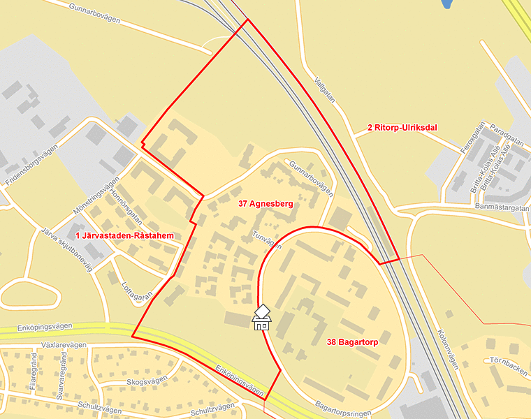Karta över 37 Agnesberg