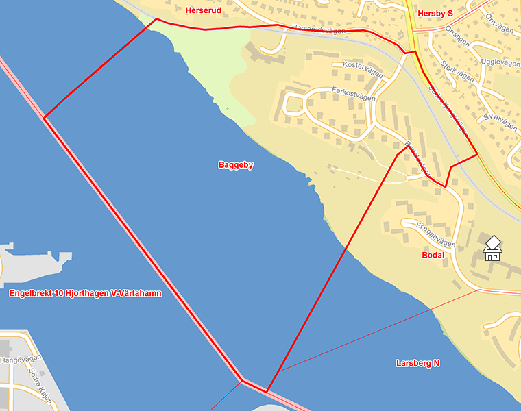 Karta över Baggeby