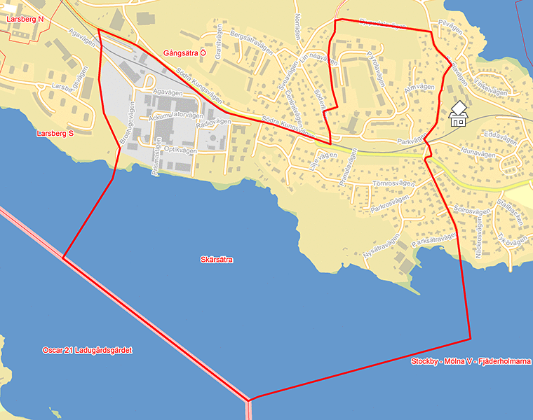 Karta över Skärsätra