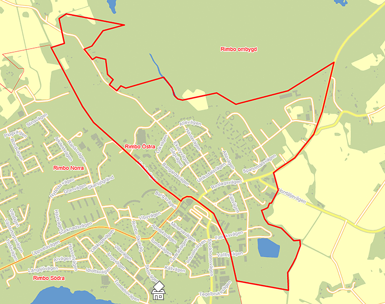 Karta över Rimbo Östra