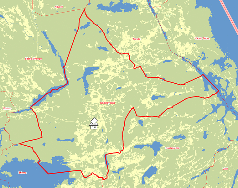 Karta över Söderby Karl