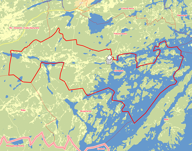 Karta över Hysingsvik