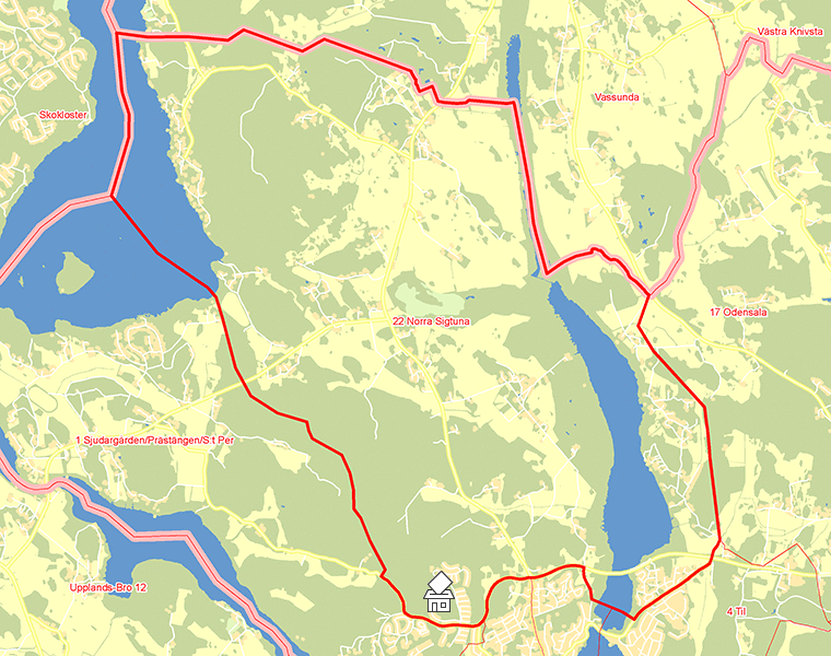 Karta över 22 Norra Sigtuna