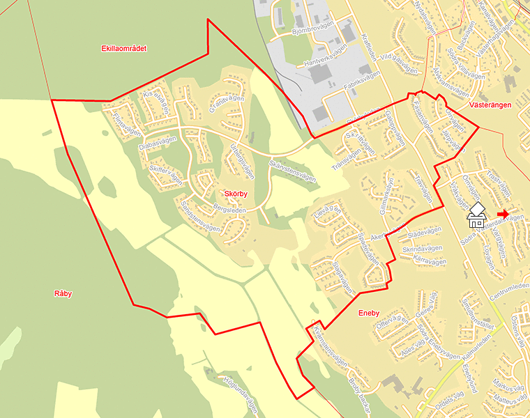 Karta över Skörby
