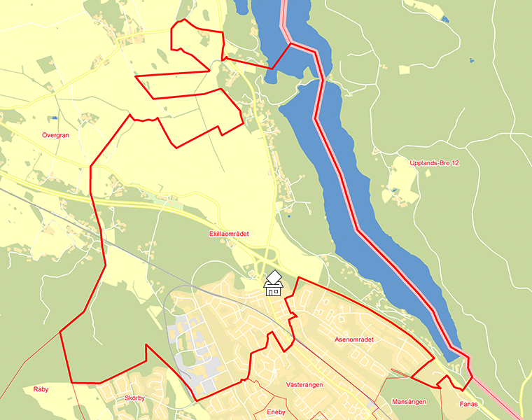 Karta över Ekillaområdet