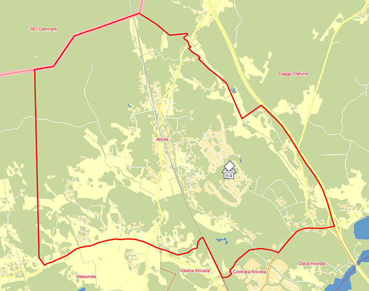 Karta över Alsike
