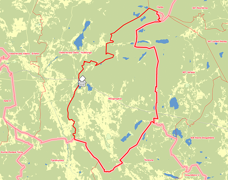 Karta över Morgongåva