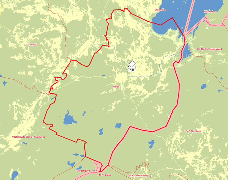 Karta över Harbo