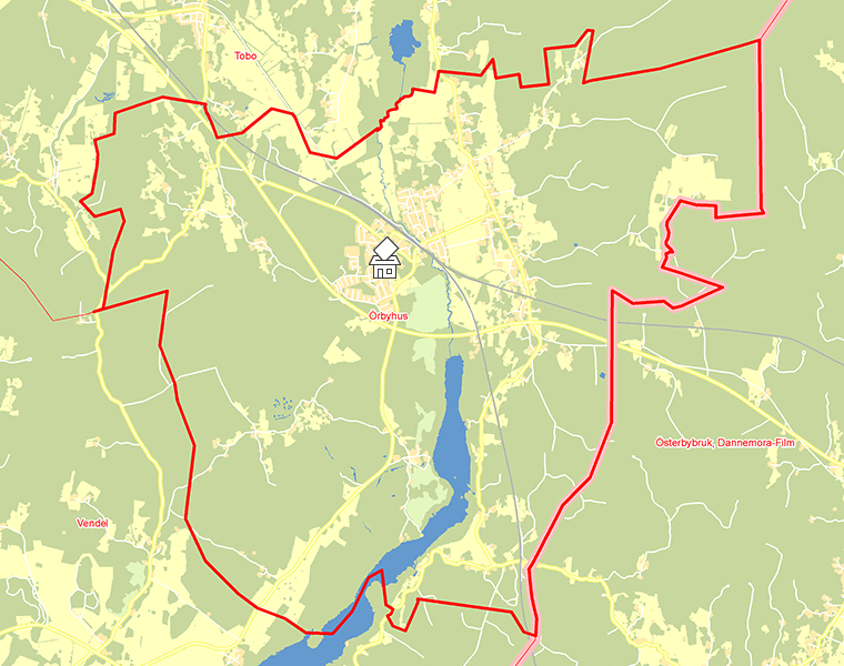 Karta över Örbyhus