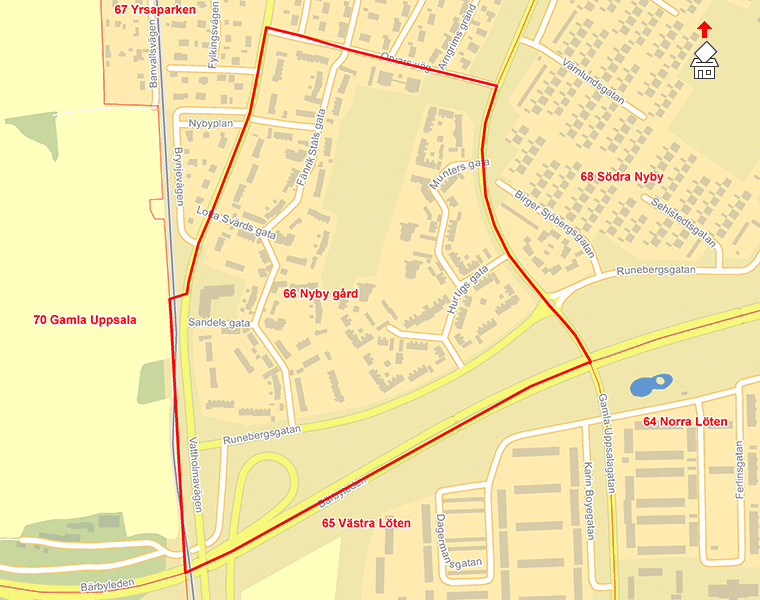 Karta över 66 Nyby gård