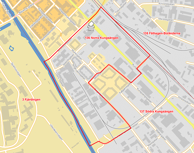 Karta över 136 Norra Kungsängen