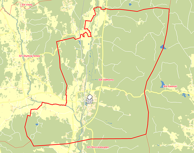 Karta över 326 Vattholma