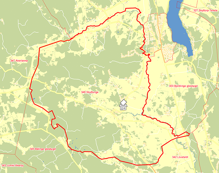 Karta över 346 Skuttunge
