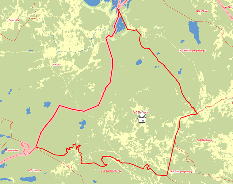Karta över 347 Åkerlänna