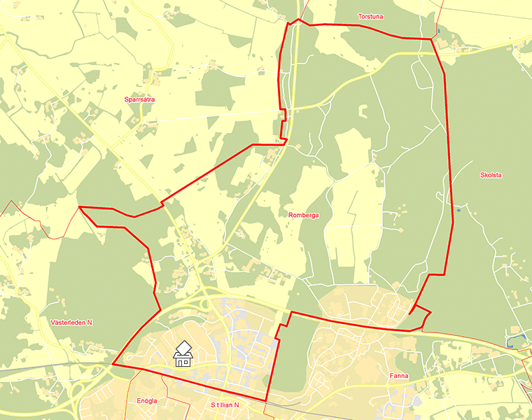 Karta över Romberga