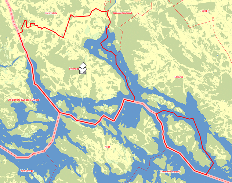 Karta över Svinnegarn