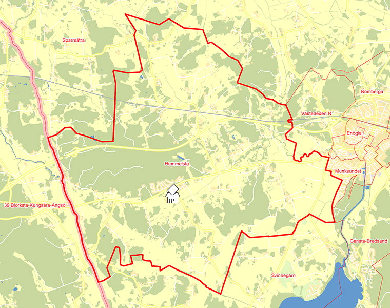 Karta över Hummelsta