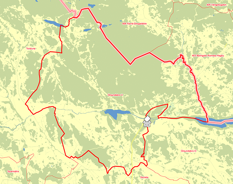 Karta över Örsundsbro V