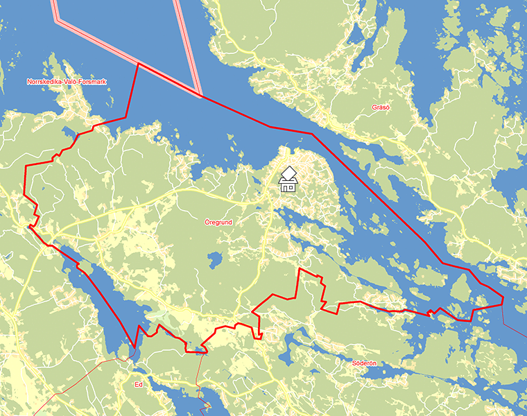 Karta över Öregrund