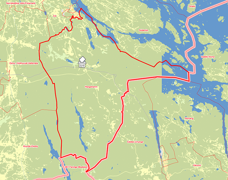 Karta över Hargshamn