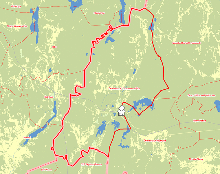 Karta över Österbybruk, Dannemora-Film