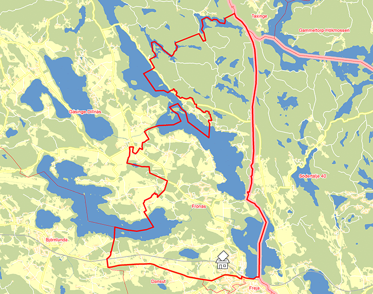 Karta över Frönäs