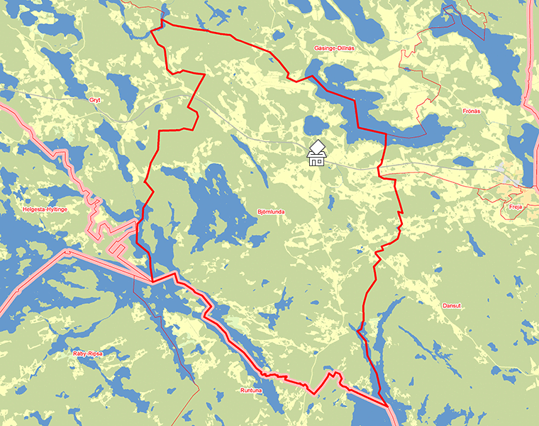 Karta över Björnlunda