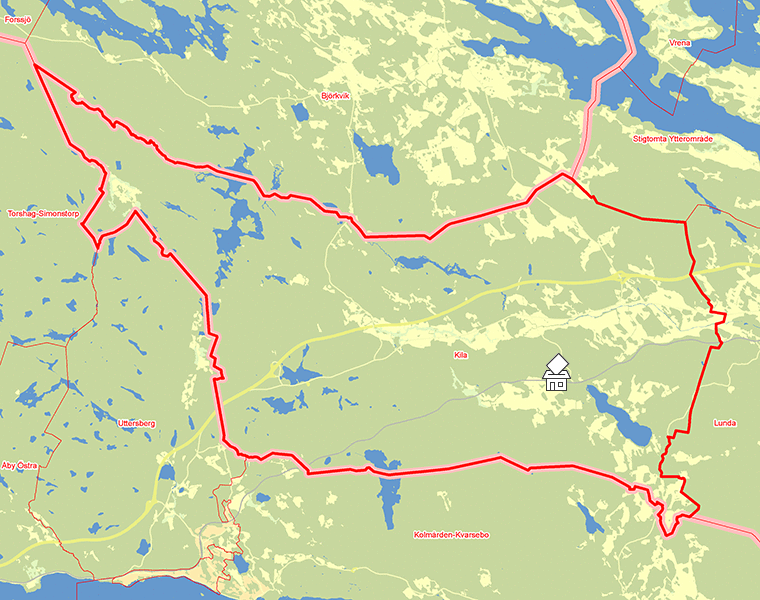 Karta över Kila