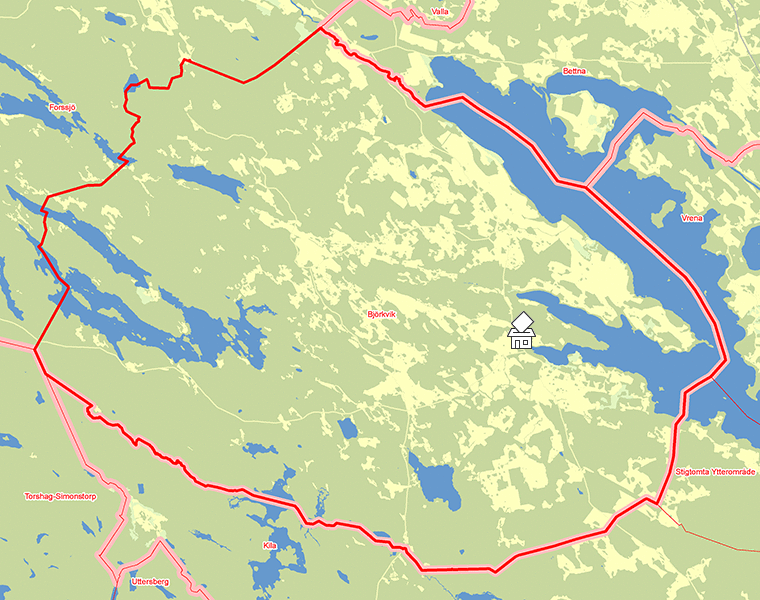 Karta över Björkvik