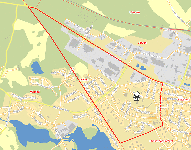 Karta över Nyhem