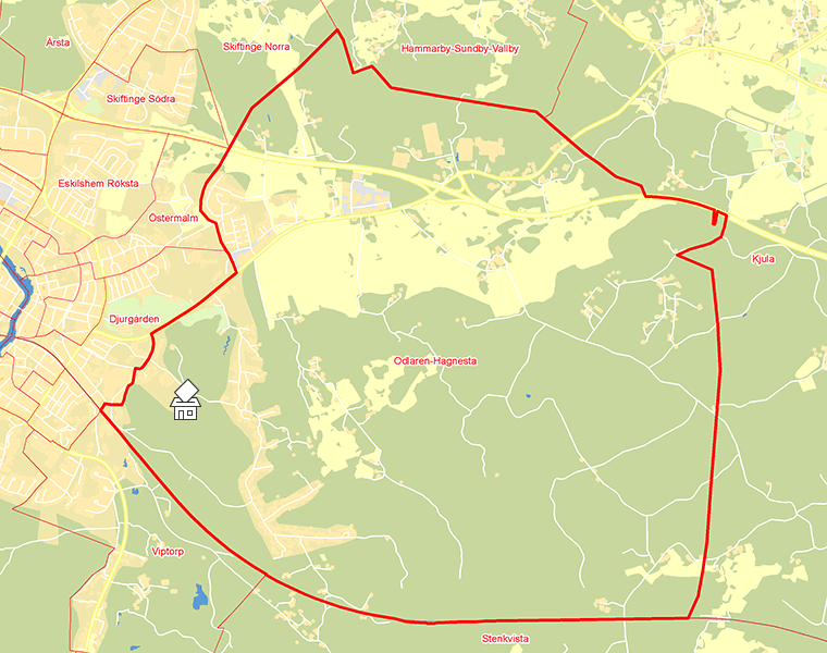 Karta över Odlaren-Hagnesta