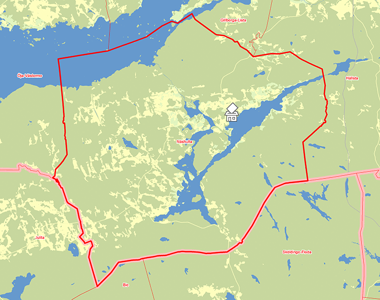Karta över Näshulta