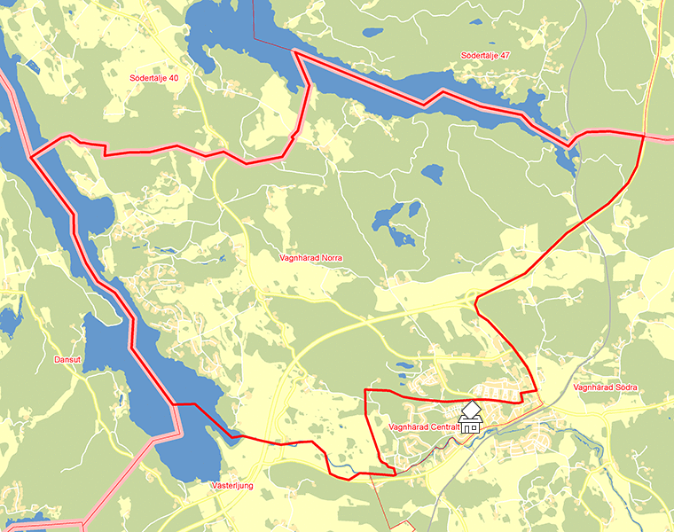 Karta över Vagnhärad Norra