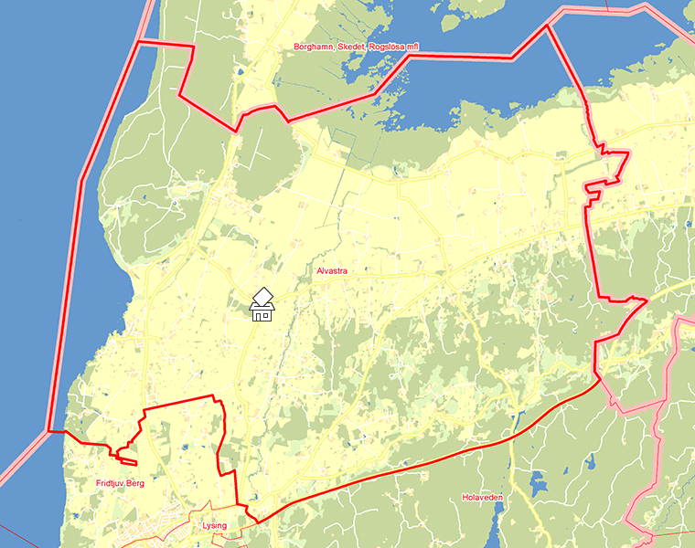 Karta över Alvastra