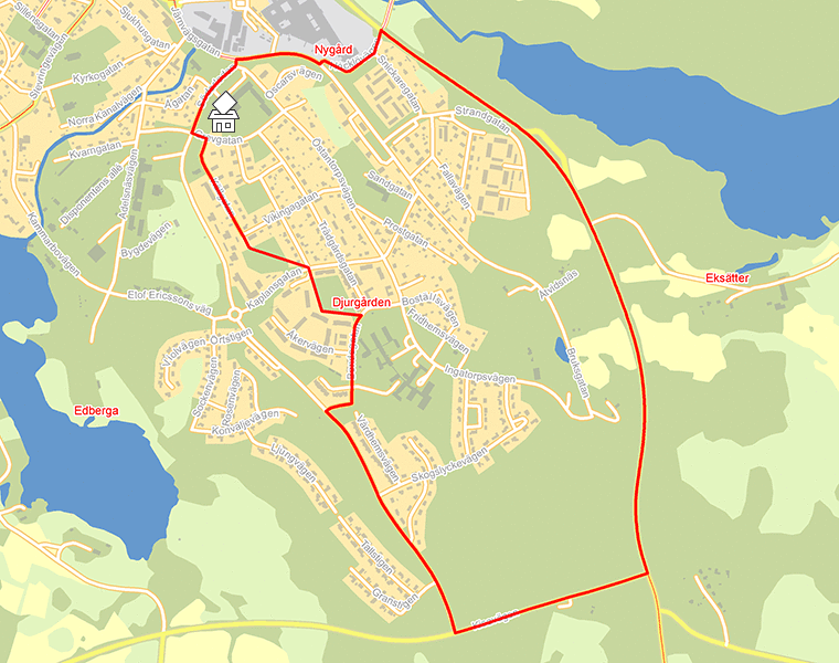 Karta över Djurgården