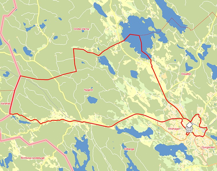 Karta över Nygård