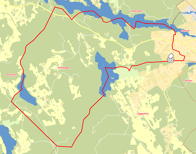 Karta över Svälthagen