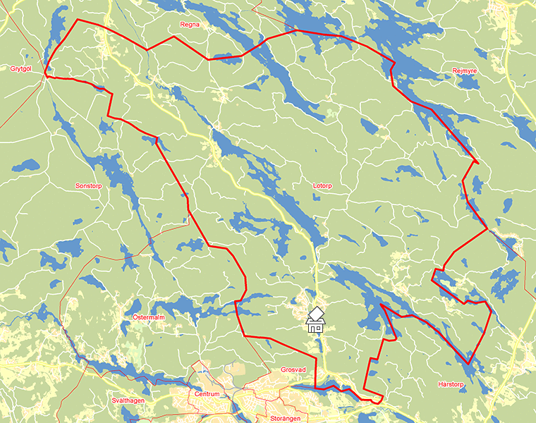 Karta över Lotorp