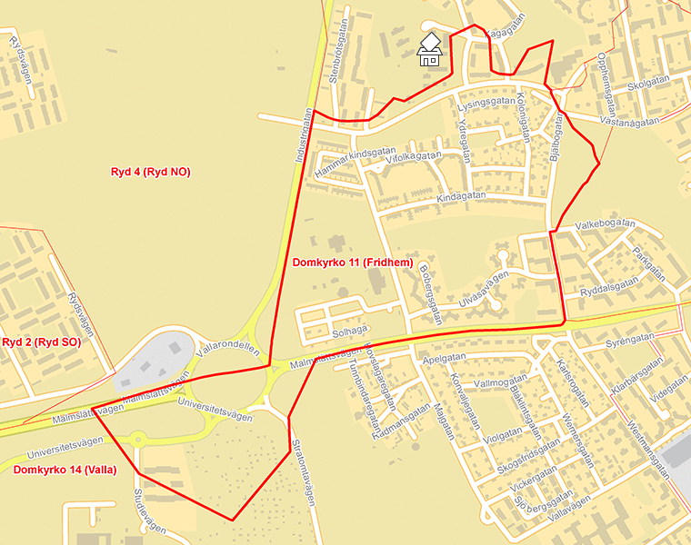 Karta över Domkyrko 11 (Fridhem)
