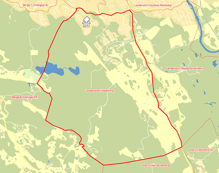 Karta över Landeryd 8 (Ullstämma)