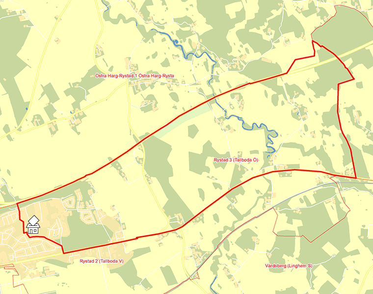 Karta över Rystad 3 (Tallboda Ö)